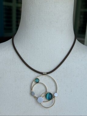Poly boho pendant necklace